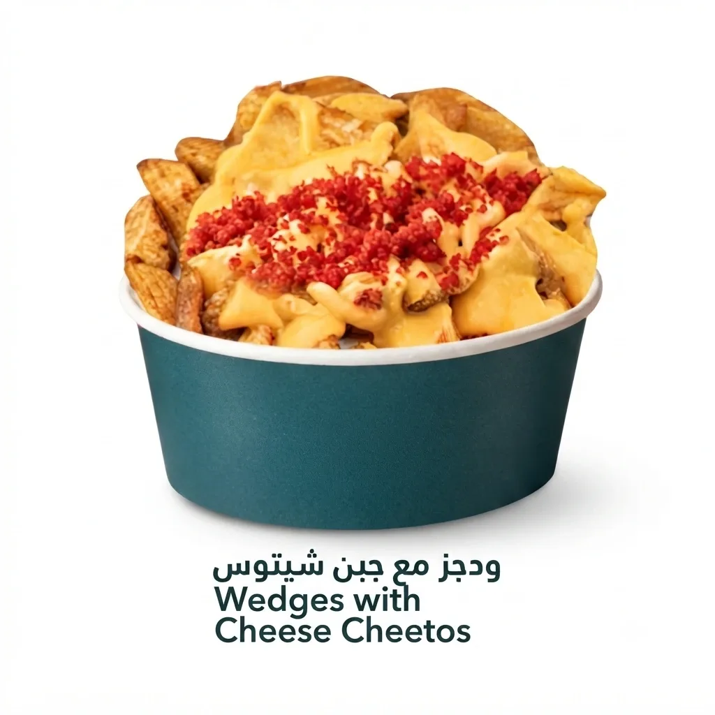 Wedges with Cheese Cheetos