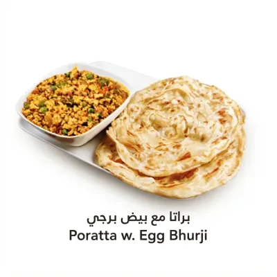 Poratta w. Egg Bhurji