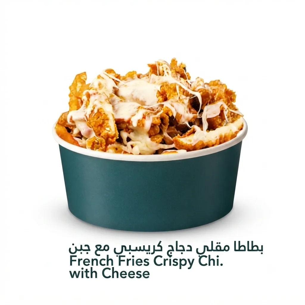 French Fries Crispy Chi. with Cheese — Nejoum Nouf Cafeteria