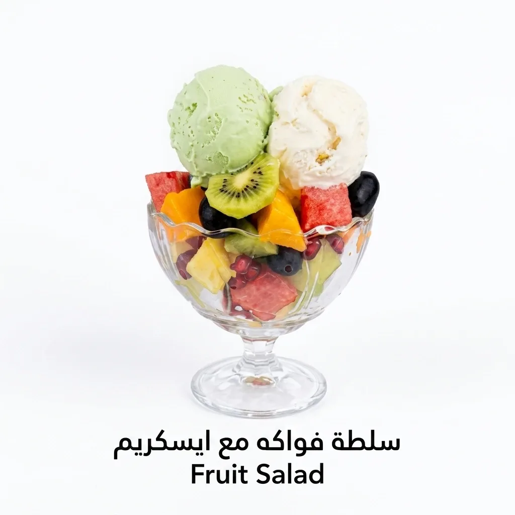 Fruit Salad w. Ice Cream — Nejoum Nouf Cafeteria
